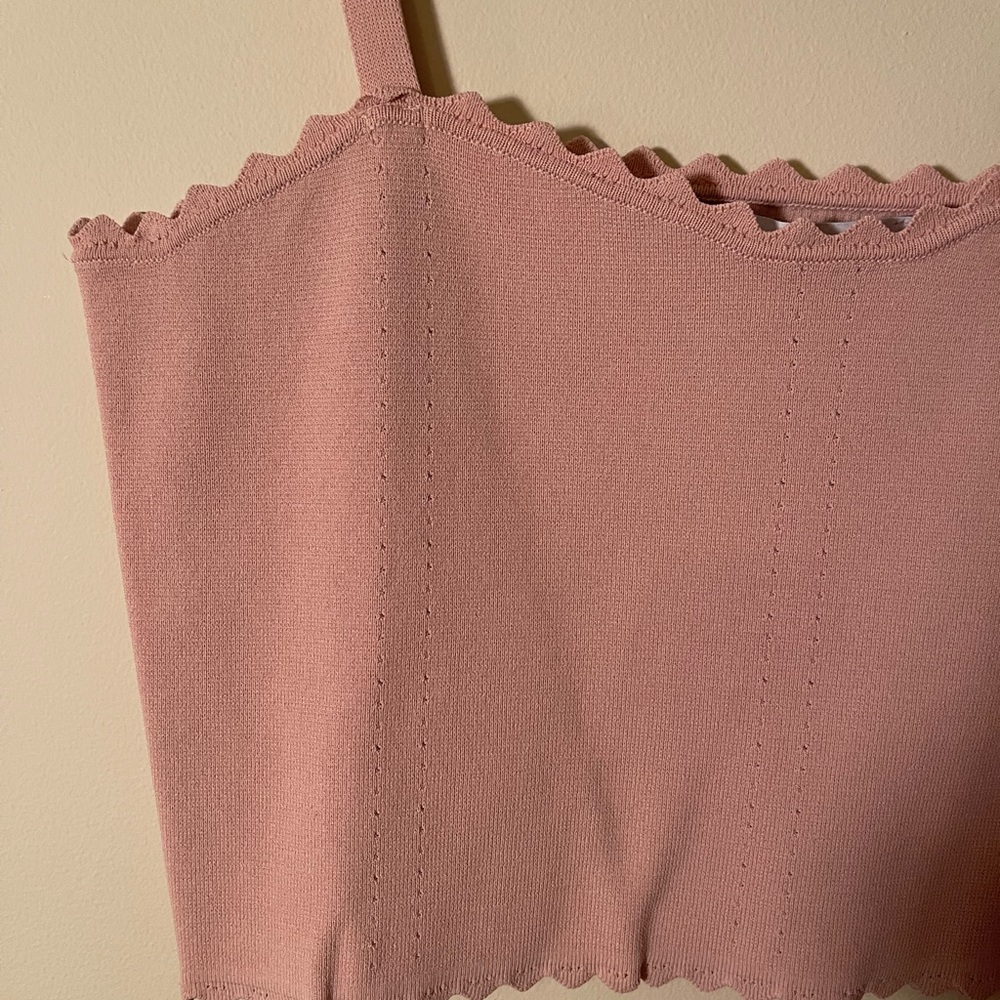 Zara Square Neck Fitted Crop